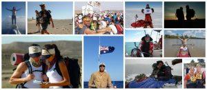 Collage showing the global outdoor and adventures community using Buff®