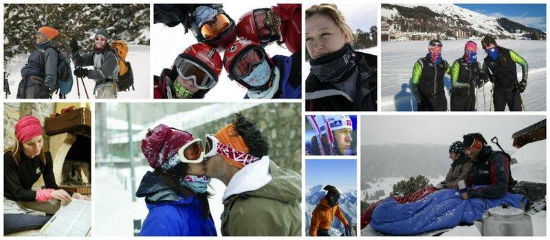 Collage of the global snow sports community using Buff®