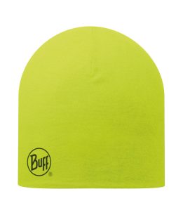 Studio photo of the Buff® Professional Thermal Hat design “Yellow Fluor". Source: buff.eu