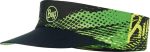 A studio photo of the Buff® Pack Run Visor design "Flash Logo Yellow Fluor". Source: buff.eu