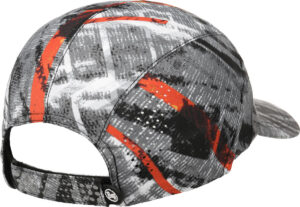A studio photo of the Pro Run Cap detail "Velcro Strap". Source: buff.eu