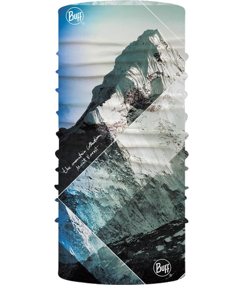 Studio photo of the Original Buff® Mountain Collection Design "Himalayas Mount Everest". Source: buff.eu