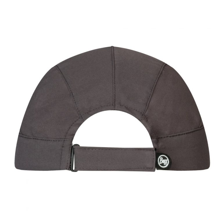 A photo showing the back of a BUFF® Pack Trek Cap. A velcro strap for size adjustment is featured prominently. Source: buff.eu