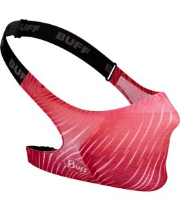 Studio photo of BUFF® Filter Mask Design "Keren Flash Pink". Source: buff.eu