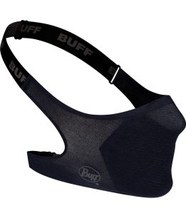 Studio photo of the BUFF® Filter Face Mask Design "Solid Navy”. Source: buff.eu