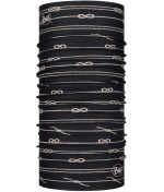 Studio photo of the BUFF® Original Multifunctional Headwear Design ”Knots Dark Navy”. Source: buff.eu