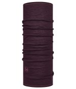 Studio photo of the BUFF® Merino Lightweight Multifunctional Headwear / Neckwear Design ”Solid Deep Purple”. Source: buff.eu