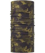 Studio photo of the BUFF® Original Ecostretch Multifunctional Headwear / Neckwear Design ”Hunter Military”. Source: buff.eu