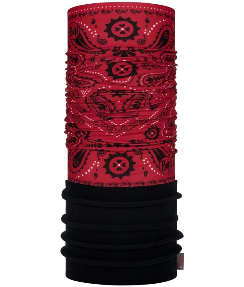 Studio photo of the BUFF® Polar Multifunctional Headwear / Neckwear Design ”New Cashmere Red”. Source: buff.eu
