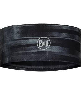 Studio photo of the BUFF® Fastwick Headband Design "Barriers Graphite". Source: buff.eu