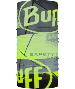 Studio photo of the BUFF® Safety Original Ecostretch Design ”Exty Yellow Fluor”. Source: buff.eu