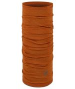 Studio photo of the BUFF® Merino Lightweight Multifunctional Headwear Tube Design ”Multistripes Ginger”. Source: buff.eu