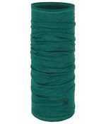 Studio photo of the BUFF® Merino Lightweight Multifunctional Headwear Tube Design ”Solid Teal”. Source: buff.eu